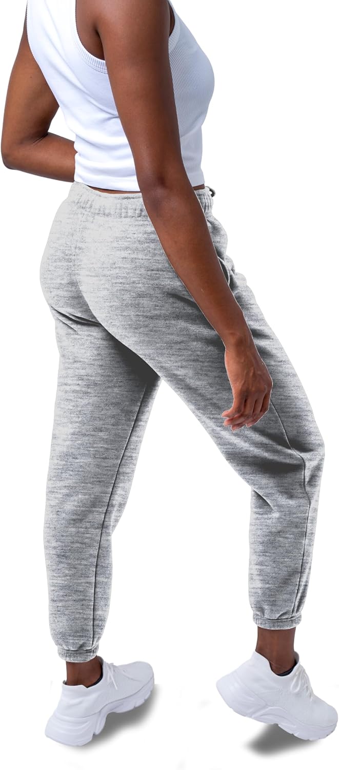 Common Stitch 3 Pack Sweatpants Women, Comfortable Womens Sweatpants, Fleece Womens Elastic Cuff Joggers (Available in Plus) - Image 5