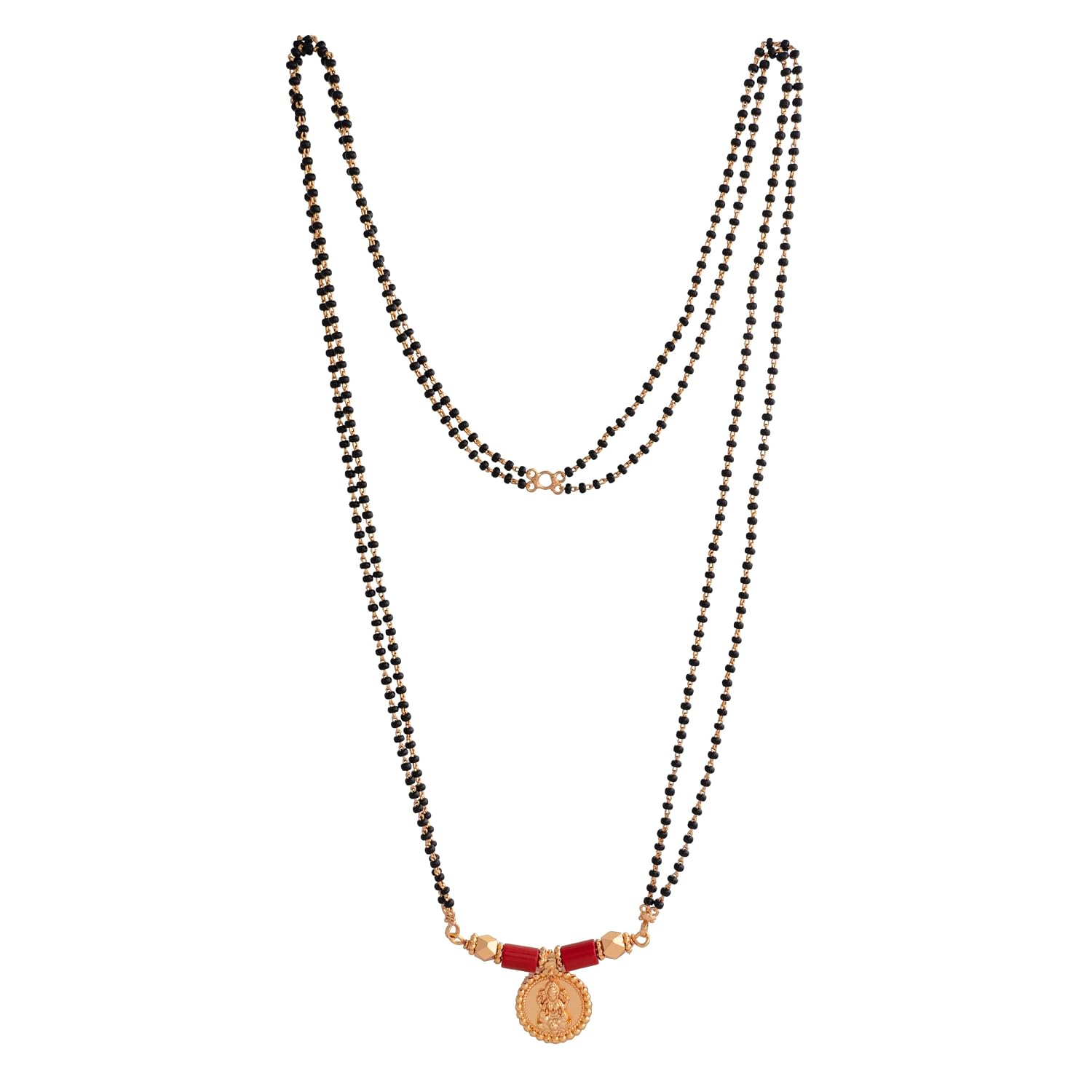 Radha's Creations black beads Mangalsutra karimani 30" with vati - Review, Price and Buying Guide