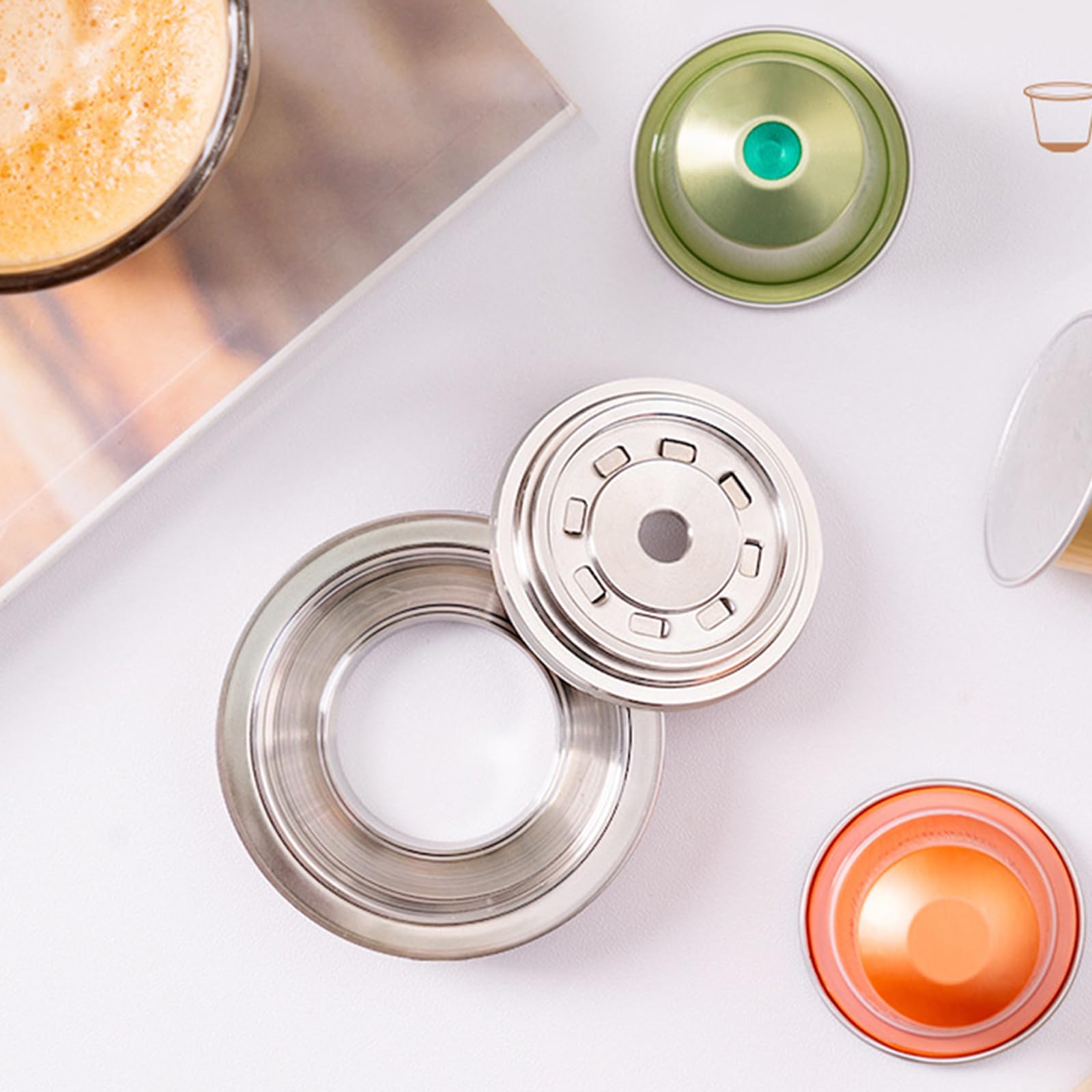 Kaffeekapsel-Adapter, Konvertierungs-Tablett, Konverter-Maschinenzubehör, geeignet für verschiedene Maschinen, Kaffee-Zubehör