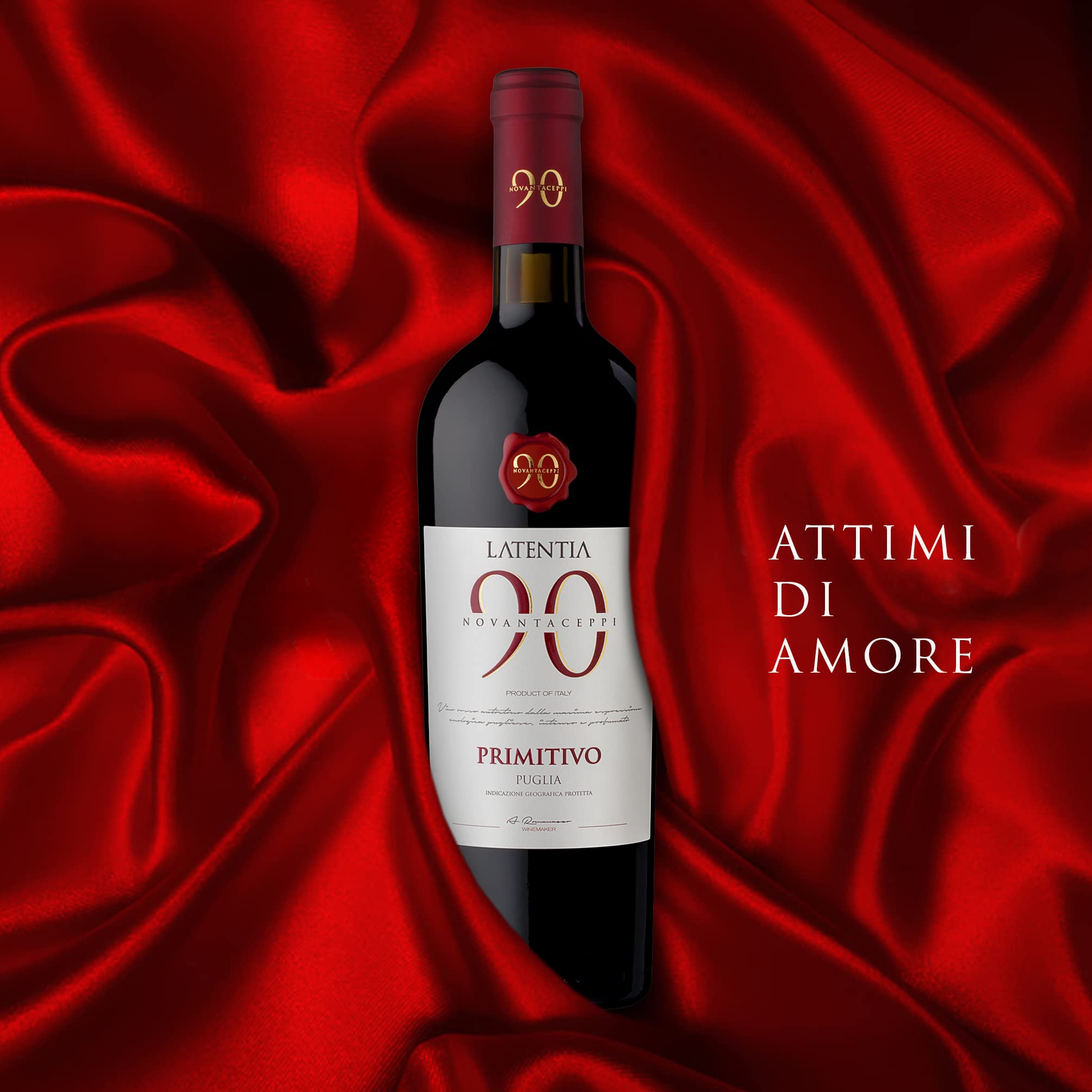 Novantaceppi Primitivo Puglia IGT Rotwein halbtrocken (6 x 0.75 l)