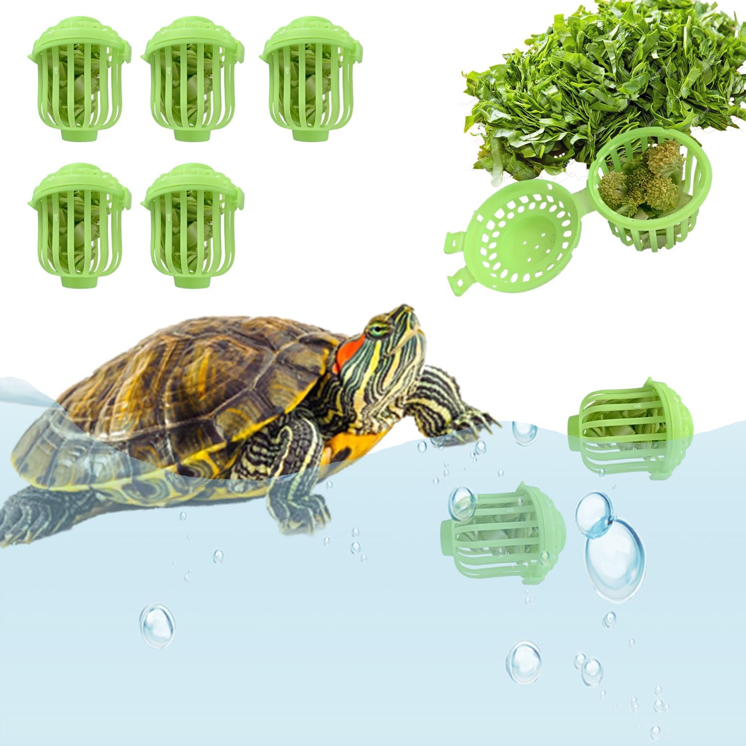 5PCS Aquatic Turtle Enrichment Toys – Aquarium Toys for Turtles