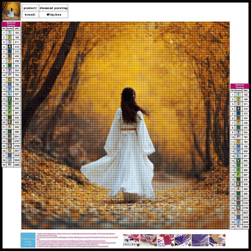 5D Diamond Painting Herbst Set, Mädchen Diamond Painting Erwachsene, DIY Diamant Bastelset Kinder Ab 6 Jahre, Diamant Painting Bilder FüR Home Decoration, Kleine Geschenke FüR Frauen 90x90cm 5-684