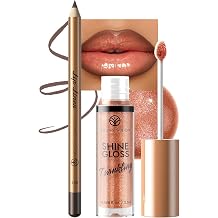 YOUNG VISION Lip Combo Set, Cocoa Brown lip liner and Shine Brown lip gloss