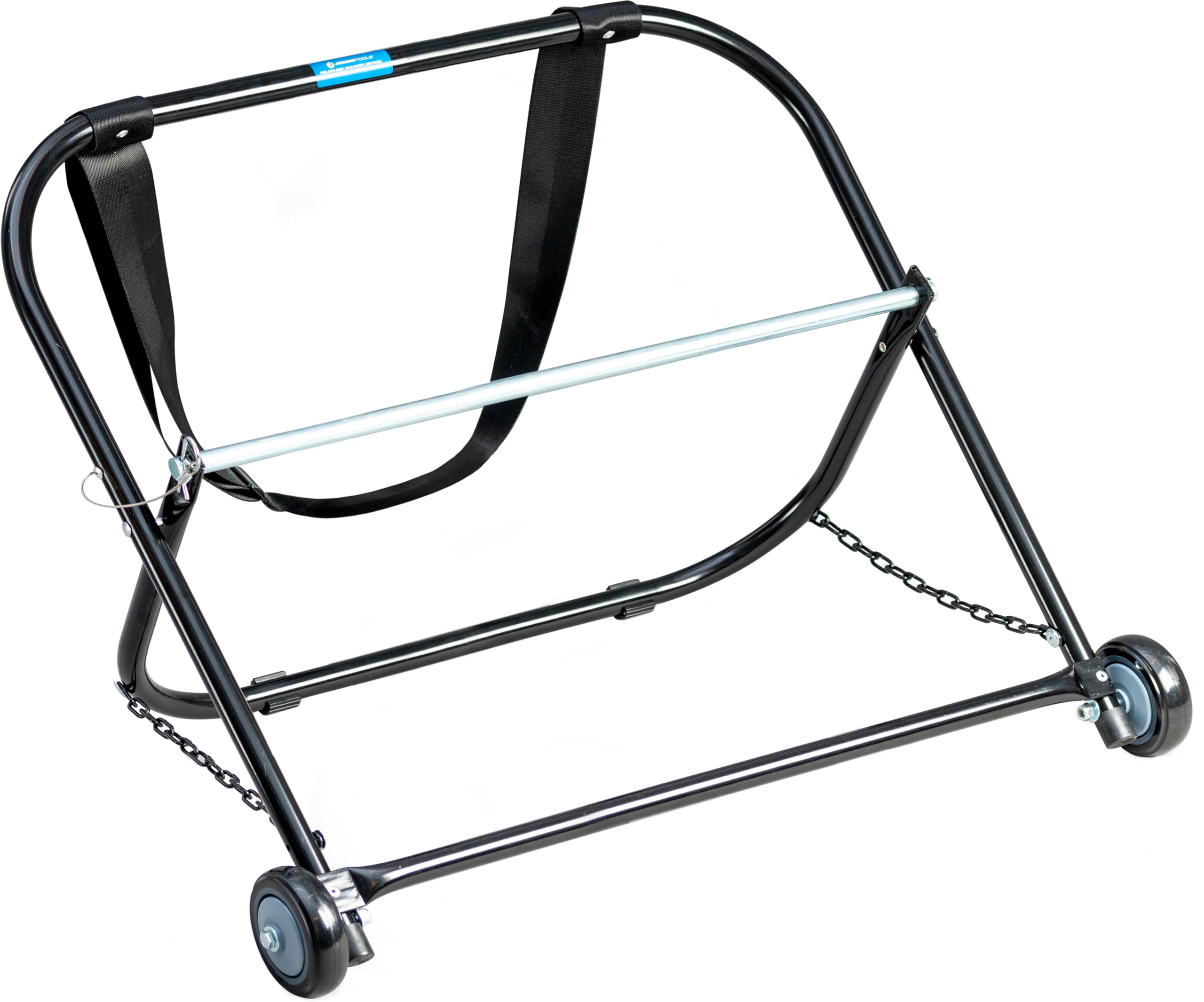 Jonard Tools CC-2726WS 26" Wide Steel Cable Caddy with Wheels and Pull Strap for Large Cable Spools 22” x 20”, 100 Lb. Capacity