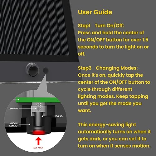 Miniatura 7 de Luces solares para exteriores, 1000 lm IP65, luces de inundación solares impermeables con 4 modos, sensor de movimiento de 4000 K, luz solar de