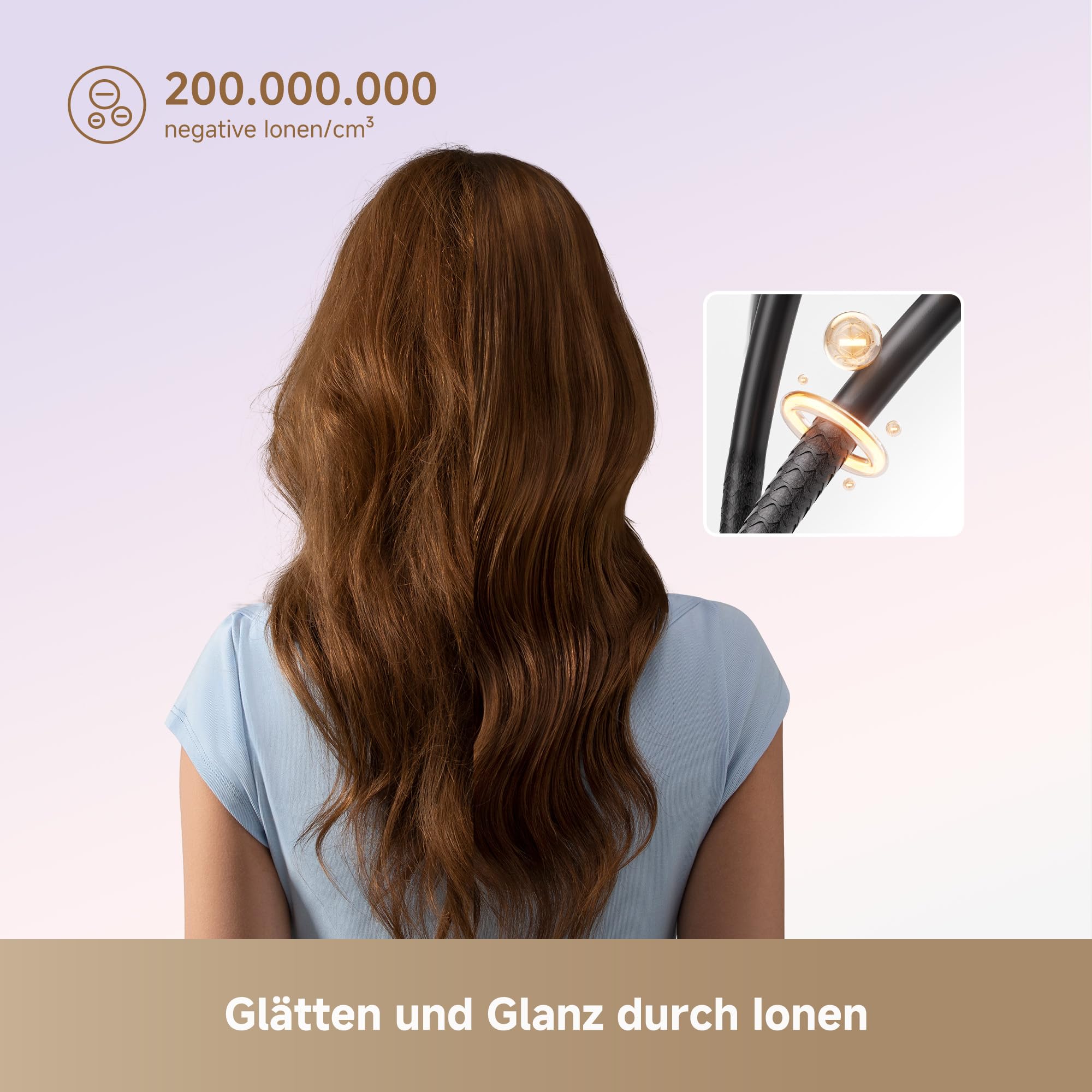 dreame Mini-High-Speed-Haartrockner, 270 g leicht Reiseföhn, Schnelltrocknen, Motor mit 100.000 U/min, NTC-Temperaturregelung, Pflege durch negative Ionen, 5 benutzerdefinierte Modi, Weiß