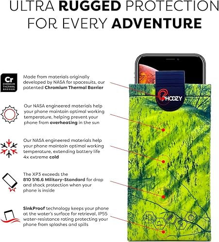 Miniatura 6 de PHOOZY Funda térmica ultraduradera para teléfono frío extremo, funda aislada para teléfono que prolonga la duración de la batería 4X  Equipo de