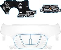 Vista 21 de eXtremeRate Back Buttons Attachment for Nintendo Switch Pro Controller, Clear Black Back Paddles Programable RISE4 Remap Kit for Switch Pro claro