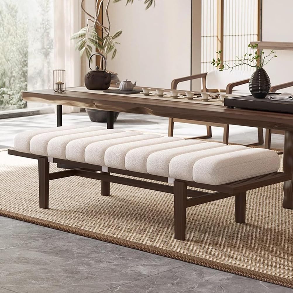 Generico Cuscino per Panca Interni 4,5 Cm Spesso Cuscino per Seduta120/150/100x40 Cm 90 X 30 Cm Antiscivolo Rettangolare Cuscini per Panca per Ingresso Finestra a Bovindo Patio,Marrone,30x180cm