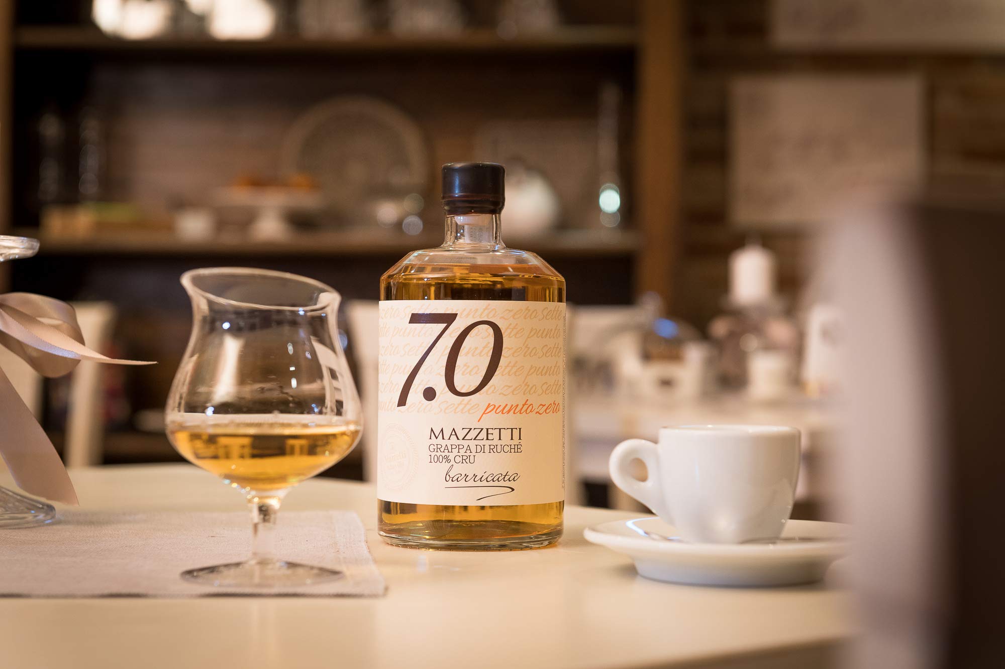 Mazzetti d'Altavilla Riserva Vitae Grappa Invecchiata in cassetta - 700 ml & 7.0 Grappa di Ruche' Invecchiata in Barriques - 700 ml