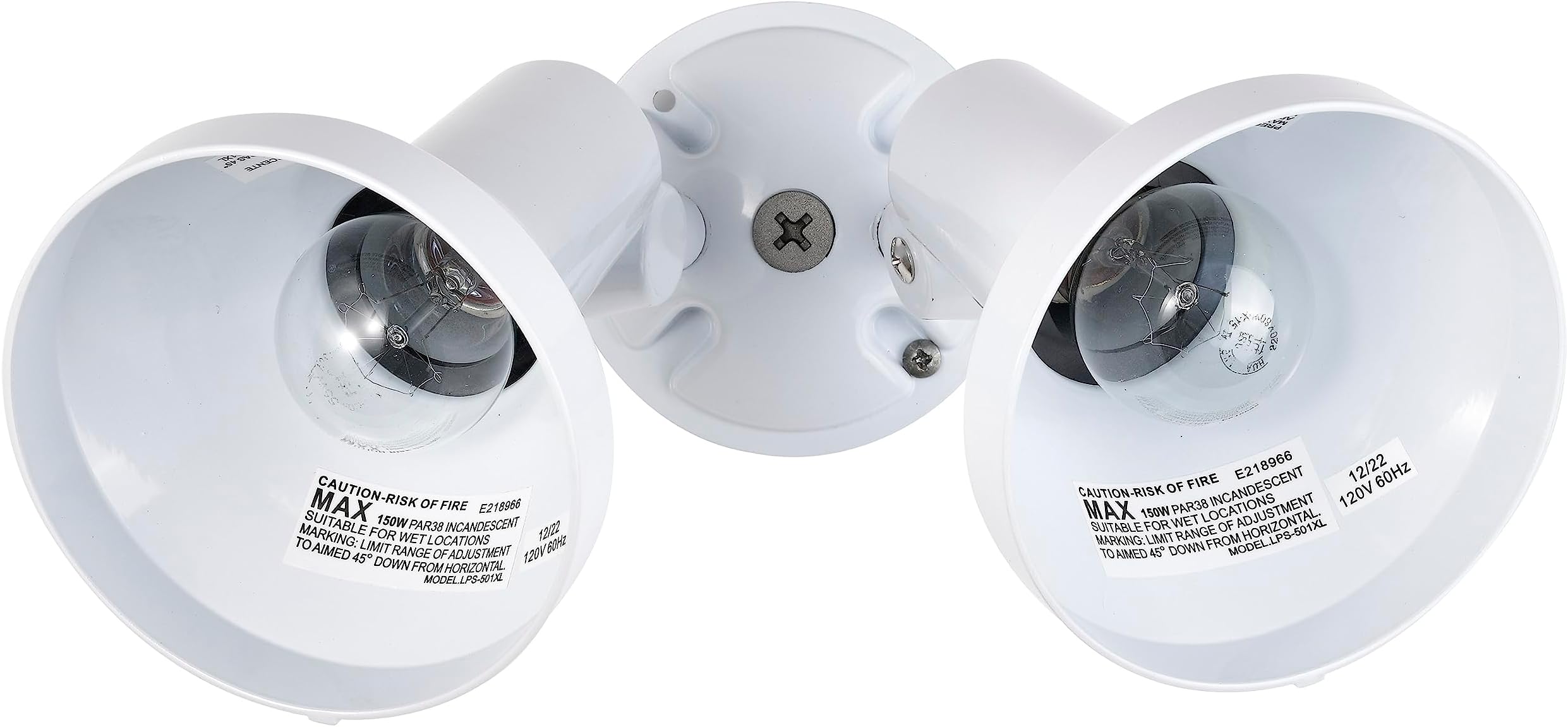 Lighting SF77/488 2-Light PAR38 Twin Flood Light, White