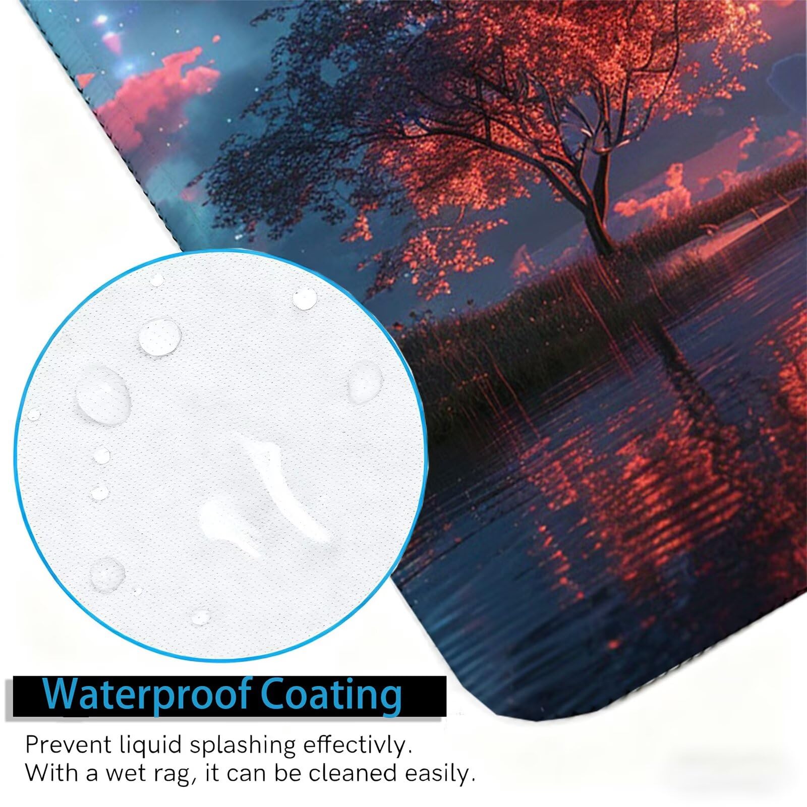 Rainbow Gamingowa podkładka pod mysz XXL, 1200 x 600 mm, podkładka na biurko, duża podkładka pod mysz, antypoślizgowa konstrukcja, lepsza kontrola, wyposażenie domu, klawiatura i akcesoria, H0-1116