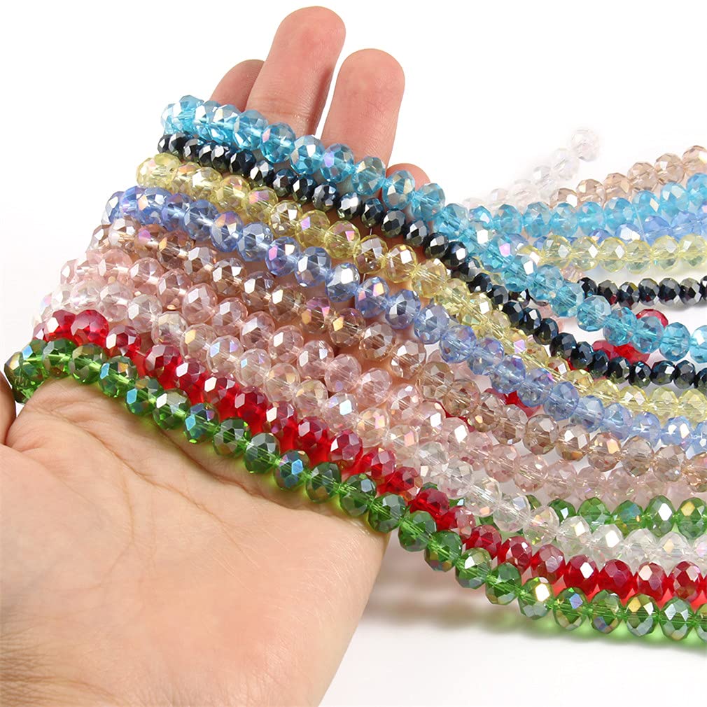 Lot De 400 Perles Rondes à Facettes De 3 Mm, Perles En Verre