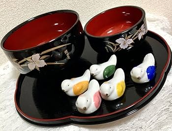 Amazon.co.jp: 桂由美 和食器 漆器 高級 お椀セット 正月 膳セット