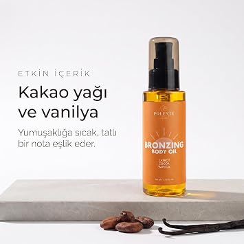 Polente Natural Bronzing Body Oil, Bronzlaştırıcı Vücut Yağı, 100 ml