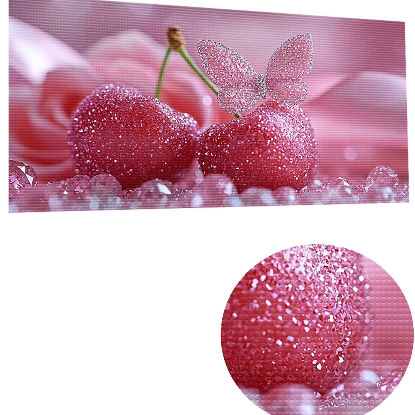 Diament Malarstwo Motyl 5D Diamentowe Rysunek, DIY Diamentowe Malowanie Dorosłych Owoców Diamentowe Malarstwo Zestaw DIY Dzieci Kryształ Prezent Na Ścianę Dekoracja Domu 100x200cm CJ0P-473