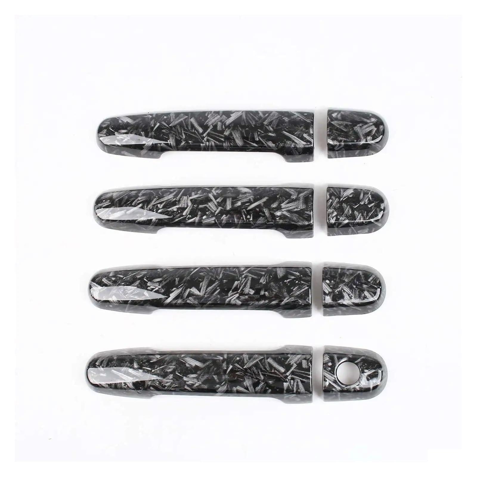 MTVTFECEWG for Toyota for Yaris for Vitz XP90 2006 2007 2008 2009 2010 2011 Car Door Handle Cover Trim (Forged 1 Keyhole)
