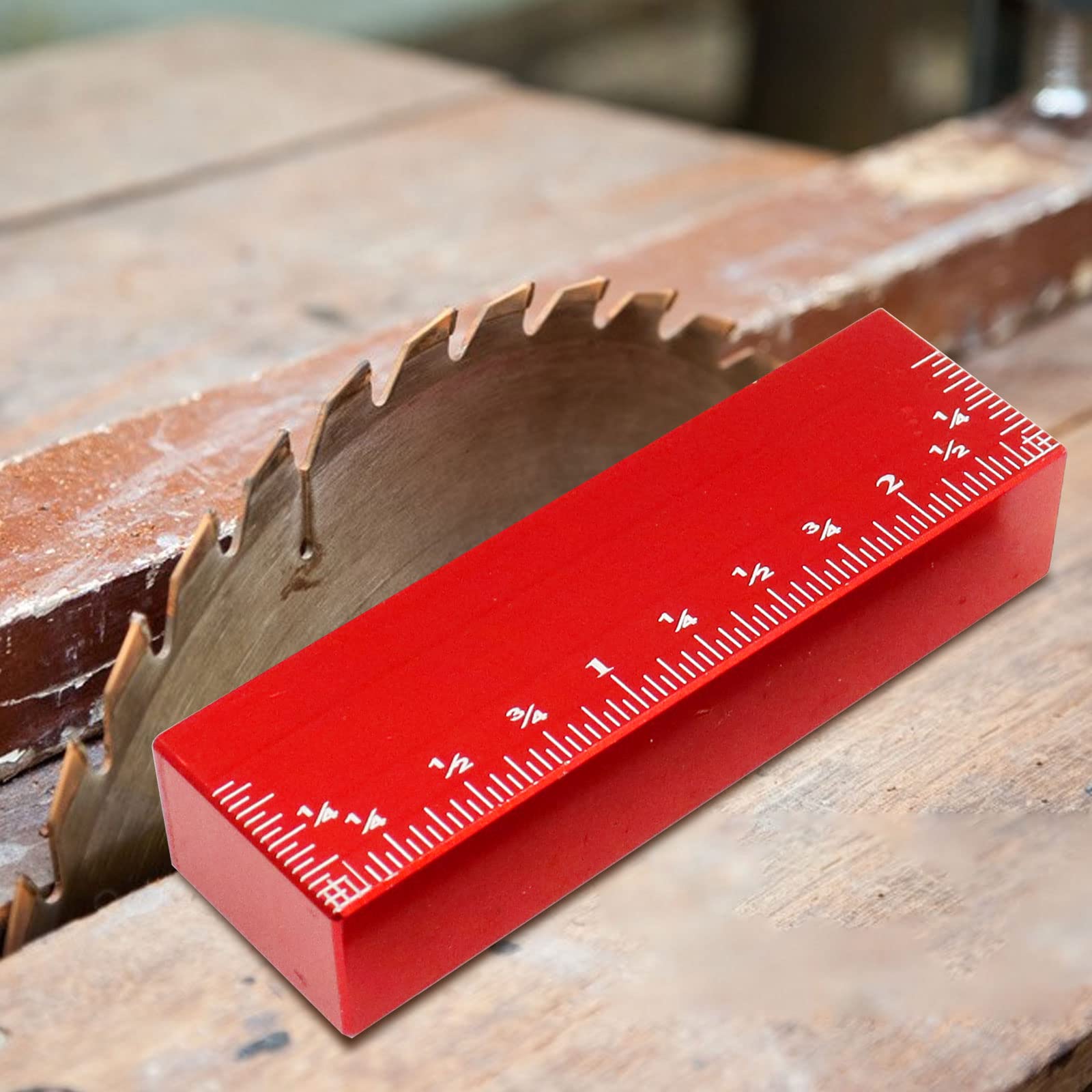 17-Piece Height Gauge Block Set – Aluminum Setup Bars For Router & Table Saw, Red Anodized, Woodworking Measuring Tool