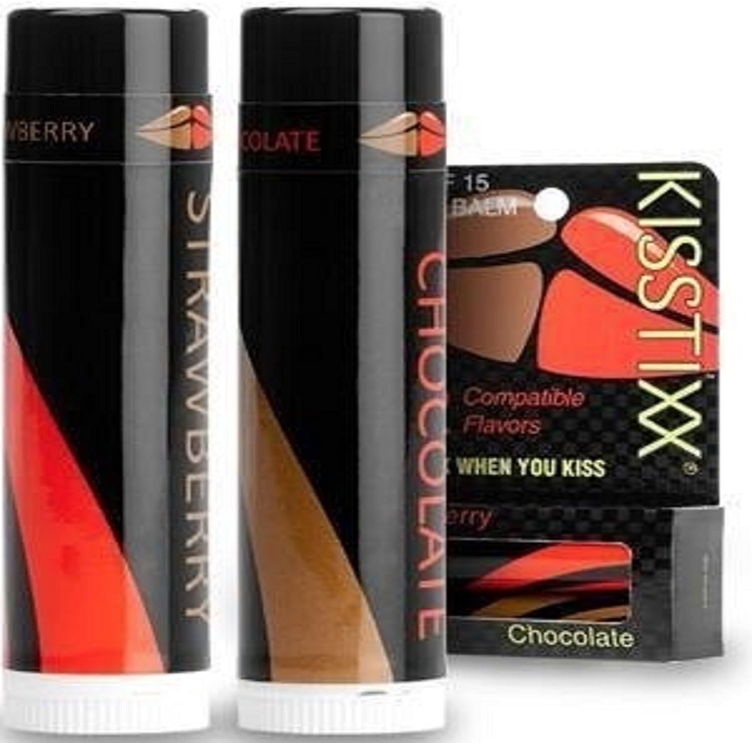 Kisstixx Strawberry and Chocolate Spf 15 (2 Balms)
