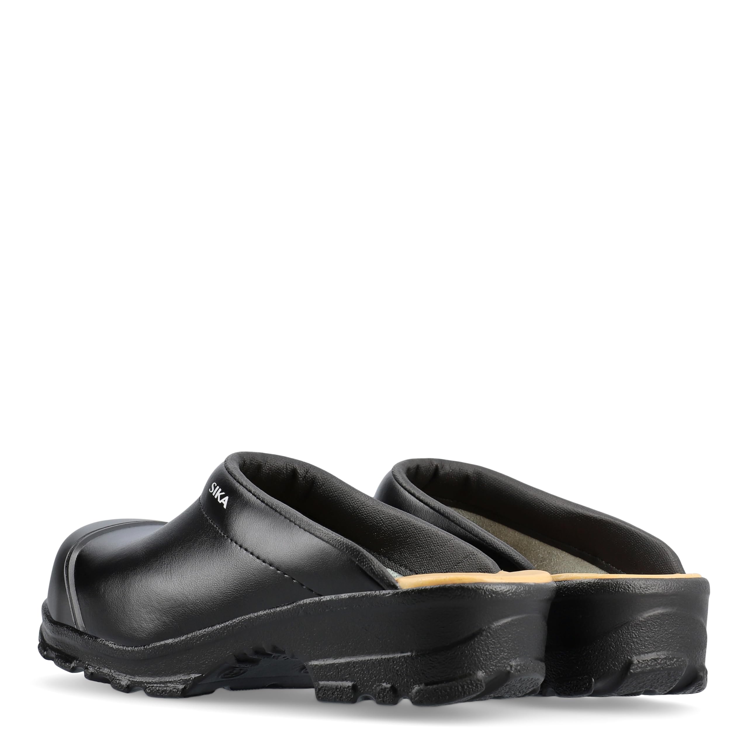 SIKA Unisex Flex LBS chodaki robocze, szerokie dopasowanie, z miękką wkładką z pianki i skóry, buty skórzane Permair, wzornictwo ProNose, amortyzujące wstrząsy chodaki bezpieczeństwa do przemysłu