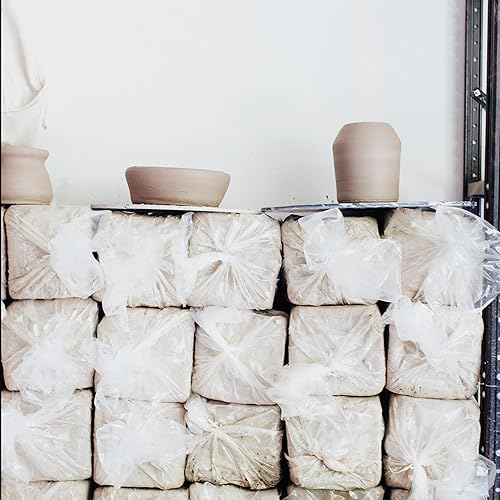 Miniatura 5 de Arcilla de cerámica blanca de fuego medio alto para cerámica cono de fuego medio 5-7 ideal para lanzar ruedas, construcción de manos, esculpir ideal