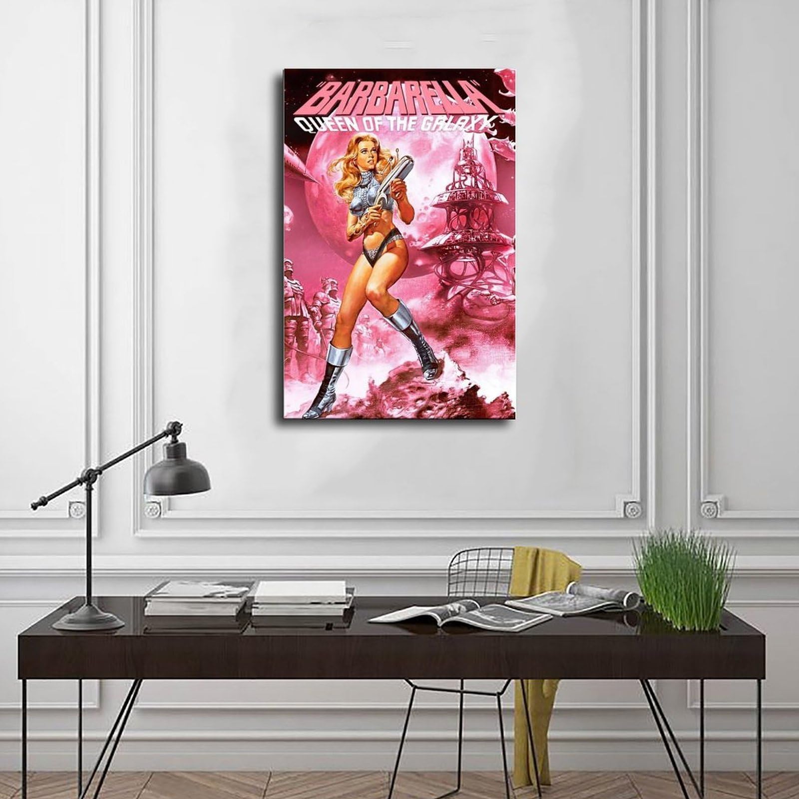 YJJGLZC Poster su tela del film Barbarella anni '90, decorazione per camera da letto, ufficio, stanza, regalo, 60 x 90 cm