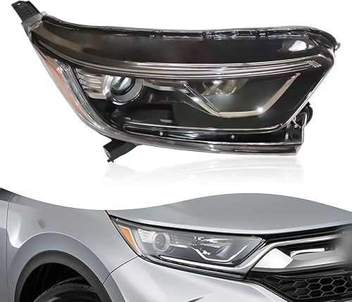 Miniatura 2 de Fetcoi Proyector LED DRL Faro delantero halógeno, lado derecho del pasajero, repuesto para Honda CRV CR-V 2017-2021, 33100-TLA-A01, 33100-TLA-A21