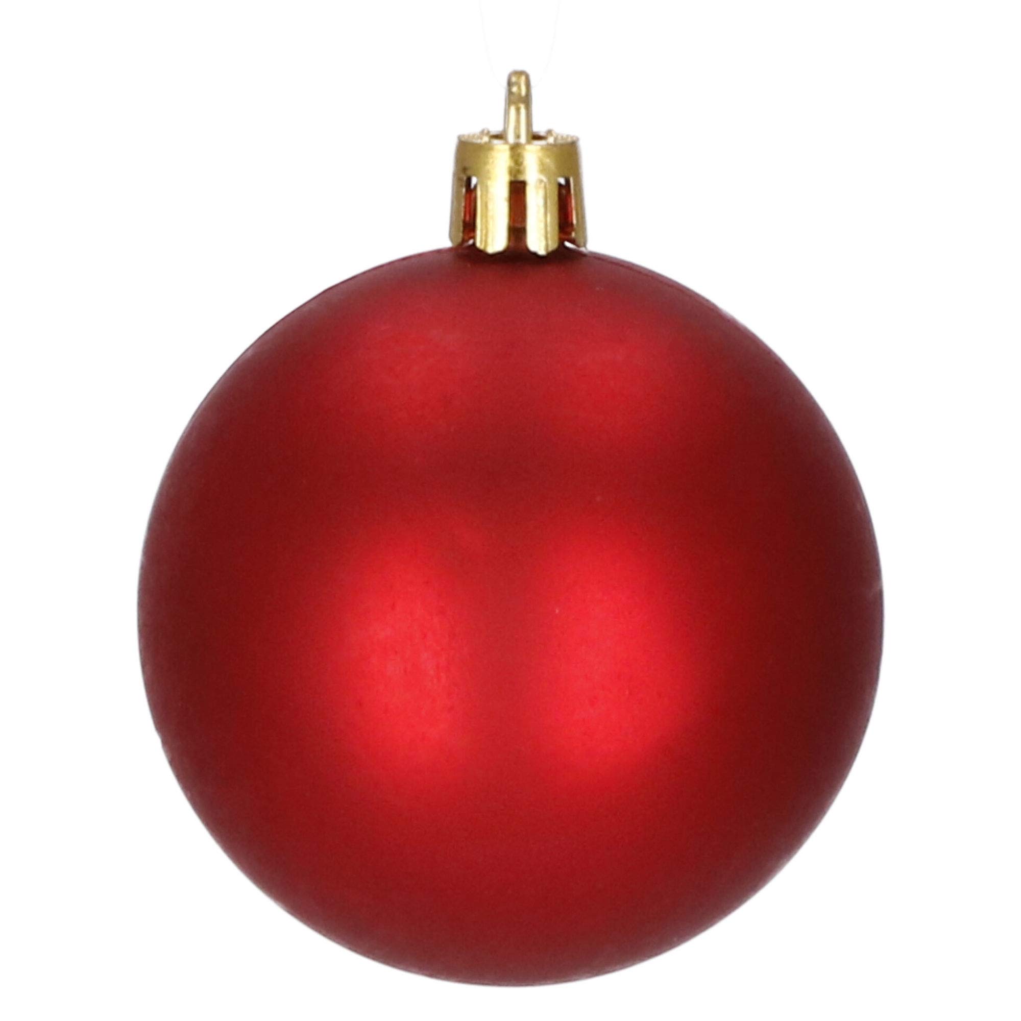 SPRINGOS Palline per albero di Natale 153 pezzi, rosse, infrangibili, forme diverse, un set, Natale, ornamenti per albero, decorazione.