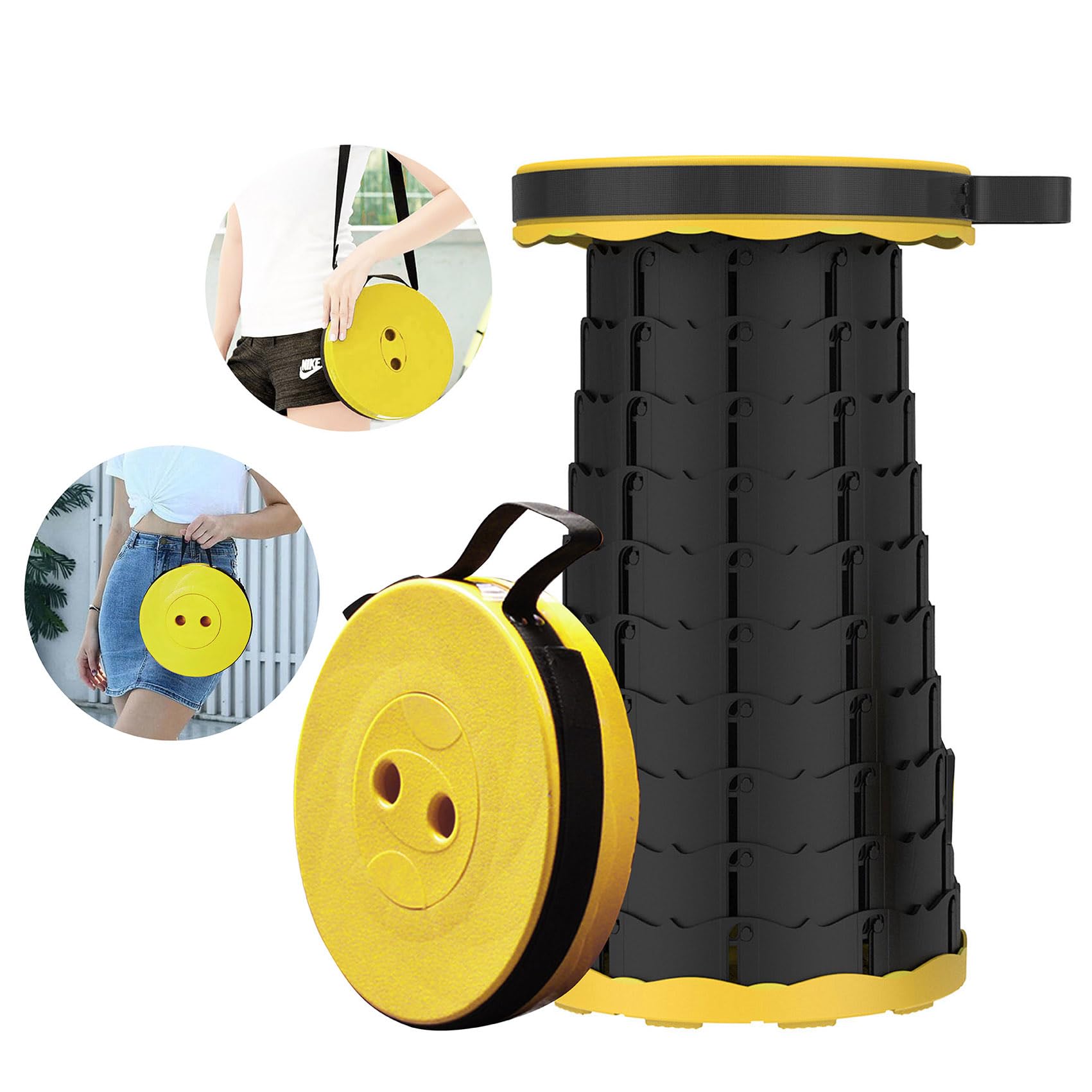 Amazon.com: LB Portable Collapsible Retractable Folding Stool