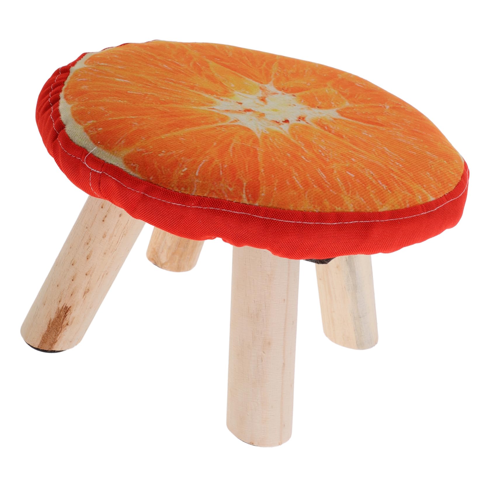 FOMIYES Round Foot Stool Changing Stool Short Foot Mushroom Design for Kids Home