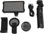 Selfie Light and Circular Polarizer Filter, Clip Fill CPL Polarized Lens, Adjustable Brightness for Removing Reflective Photographic Video Light for Art
