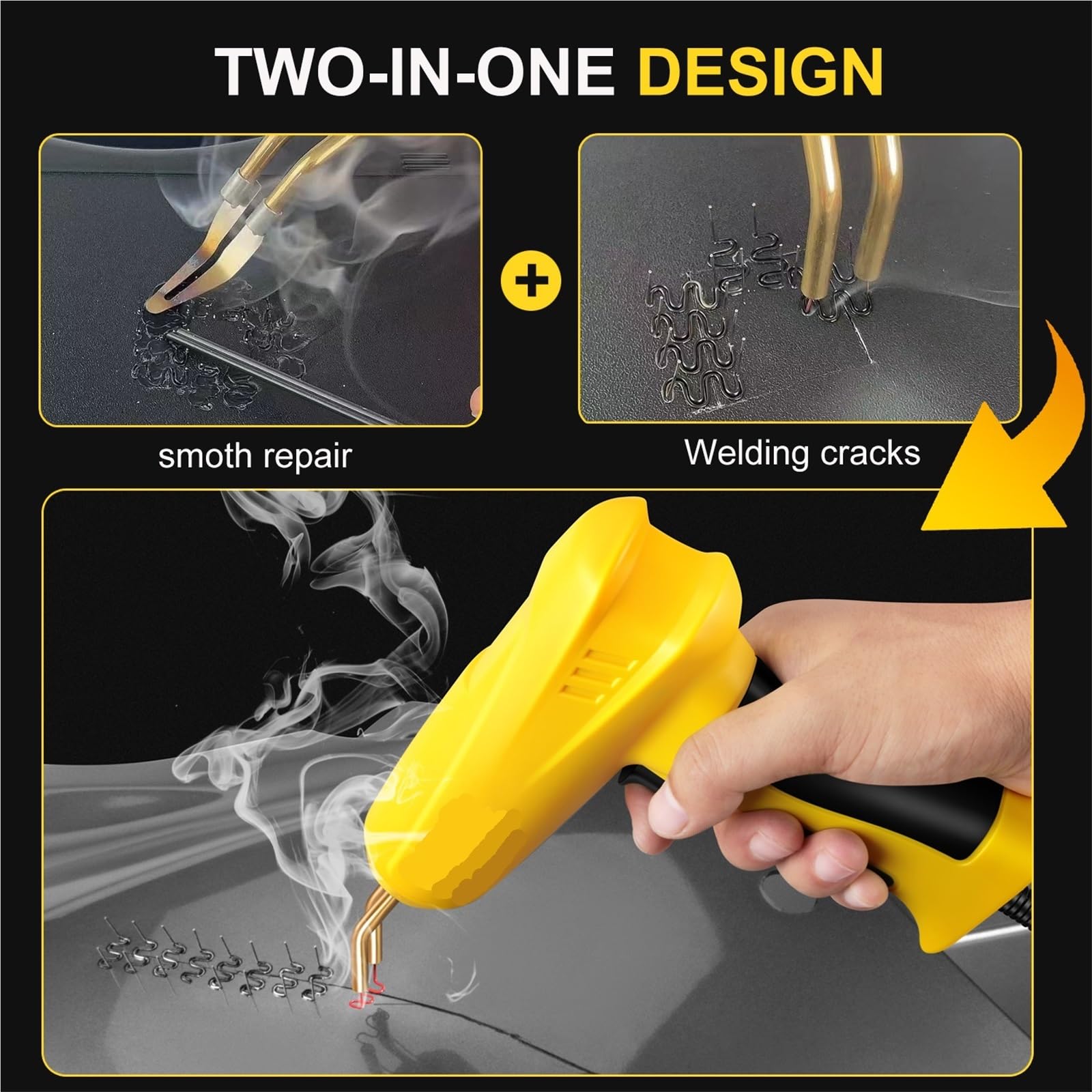 Kit Riparazione Paraurti Auto Saldatrice Per Plastica Da 200 W, Kit Per Saldatura Di Plastica, Kit Per Pinzatrice A Caldo, Pistola Per Saldatrice Per Plastica, Saldatore Per Paraurti, Riparazione Auto