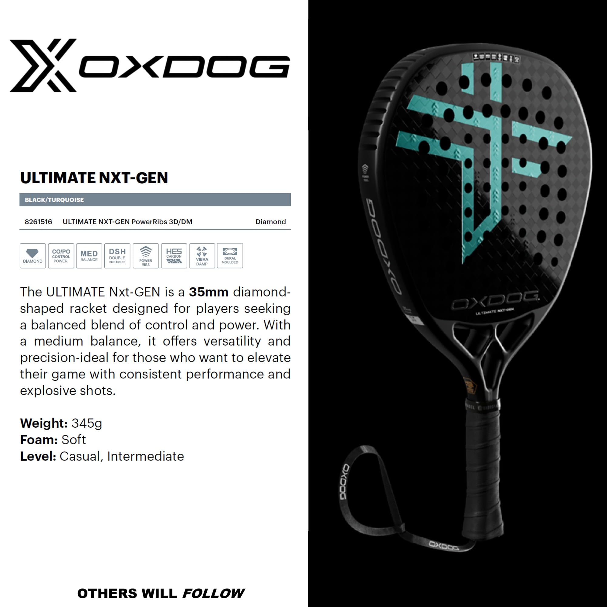 Racchetta da padel Oxdog Ultimate NXT-Gen 2026