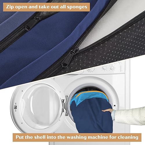 Miniatura 310 de Comfort Expression - Cama ortopédica para perros extragrandes, 53 x 42 pulgadas, cama impermeable y de apoyo de espuma con cojines removibles, con