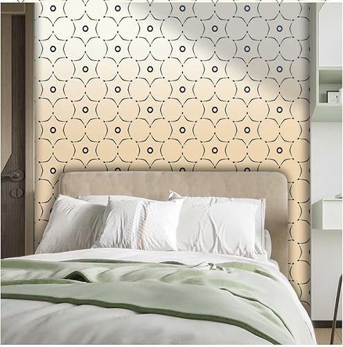 Miniatura 2 de Adhesivo de papel de pared para Baño, diseño geométrico a cuadros, fácil de limpiar, 31.5 pulgadas de ancho x 24 pulgadas de alto