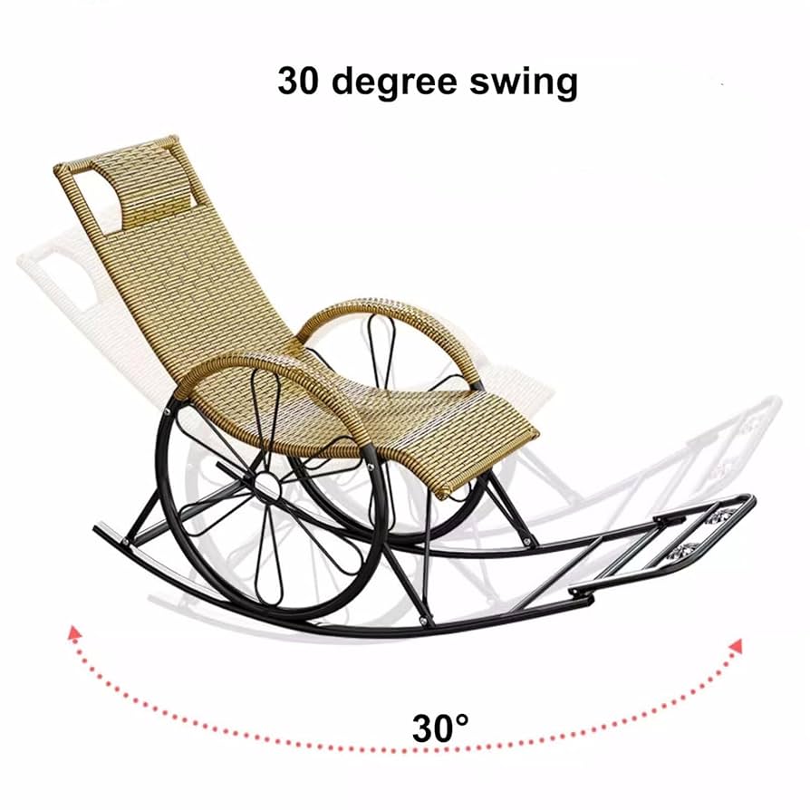 Amazon.com: YXCUIDP PE Rattan Rocking Chairs,Zero Gravity