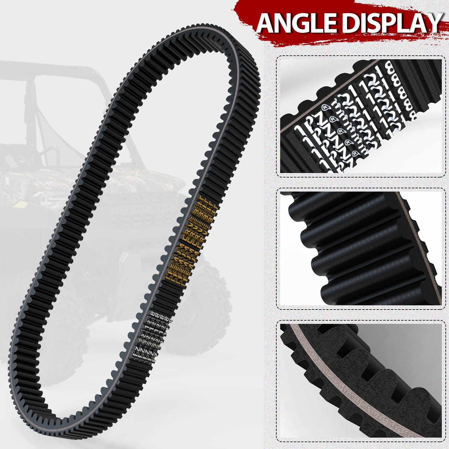 1PZ DBE-S6L 3211218 CVT Drive Belt for Polaris Ranger 1000/Crew 1000 (2020-2025), 570 SP/Crew 570 SP (2022-2025) – Heavy Duty OEM Replacement Belt, No Clutch Recalibration Needed