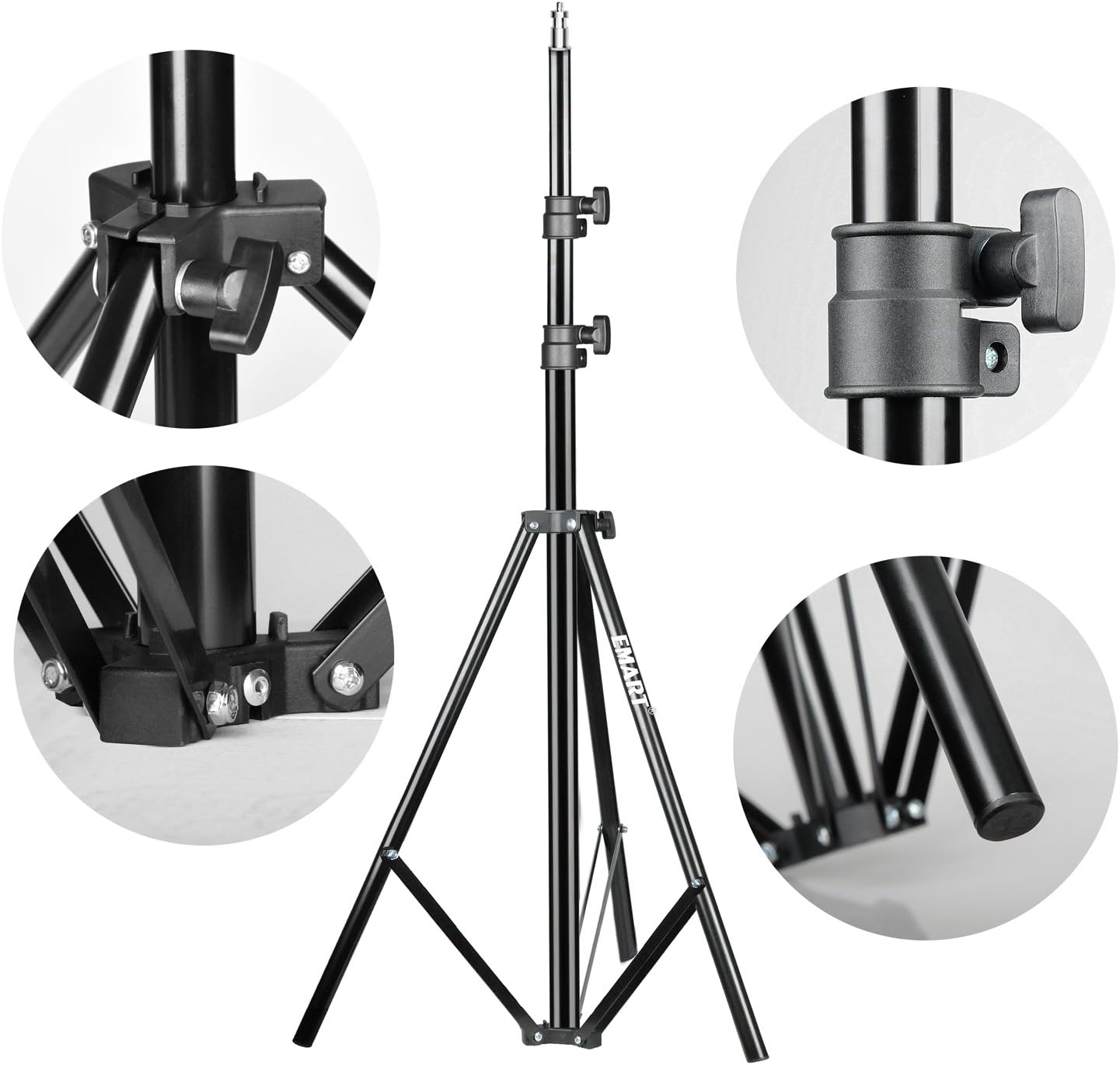 Super Brands Emart 6.2ft VR Gaming Stand with Adjustable Vive Mini Ball Head for Video, HTC Vive VR, Portrait, Product Photography, etc. (2 Pack) 🔥 Cashback up to 70% Emart 6.2ft VR Gaming Stand with Adjustable Vive Mini Ball Head for Video, HTC Vive VR, Portrait, Product Photography, etc. (2 Pack)