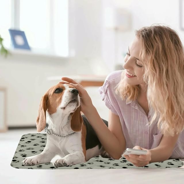 Foto 2 de 6 de PETCUTE Manta para Perros,6 Piezas de Paquete Manta Suave y Cálida para Mascotas con Estampado…