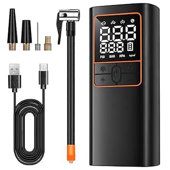 4500mAh エアコンプレッサー 電動エアポンプ 充電式 最大150PSI 4500mAh エアコンプレッサー 電動エアポンプ 充電式 最大150PSI