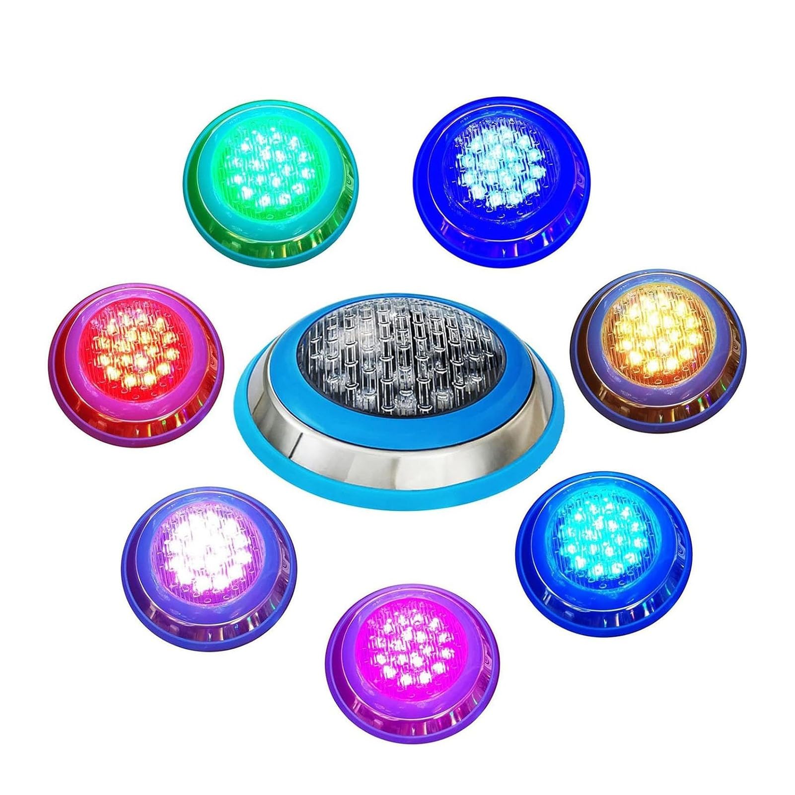 Spot Encastrable Exterieur, Lumière LED Submersible, Projecteur De Piscine LED Sous-marin RGB 12V, Lumières De Piscine Basse Tension Étanches IP68, Pour Fontaine Éclairage Sous-marin(White,6W)