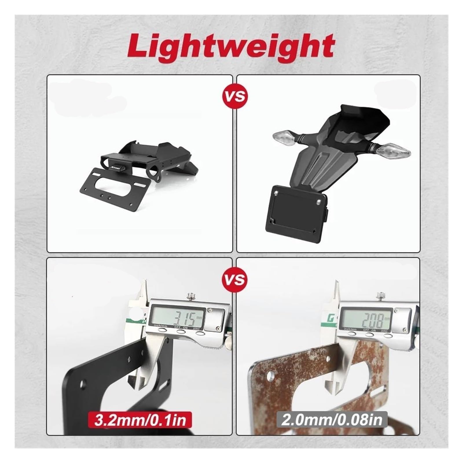 Supporto Portatarga Per Du&cati Multistrada V4 / V4S 2021 2022 2023 2024 - Kit Eliminacoda Posteriore Per Moto(Style A)