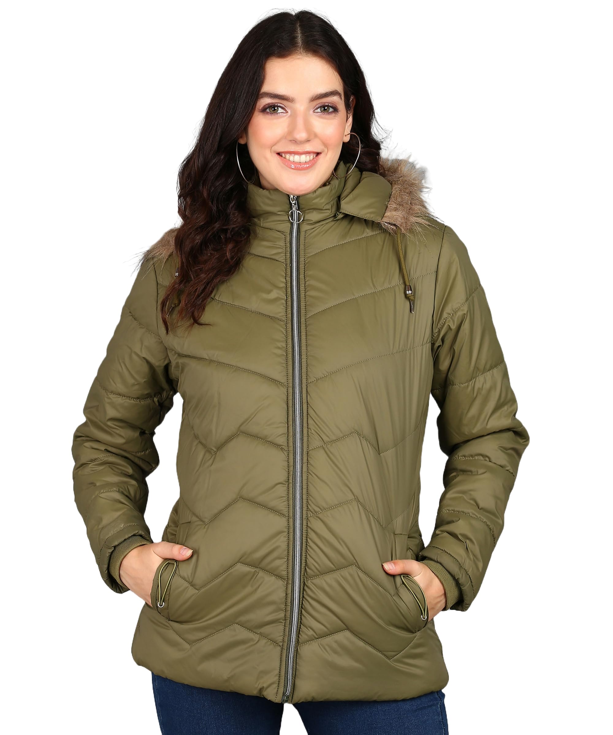 Ellipse Fashion Ladies Winter Jacket For Women With Hoodie Jacket