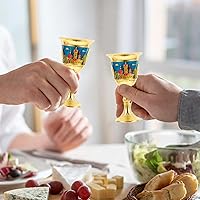 Vista 8 de Copa de metal vintage en relieve para vino y cócteles, diseño único para fiestas en casa y estilo bares