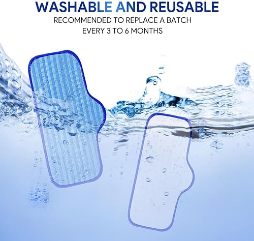 Miniatura 5 de Almohadillas de microfibra compatibles con el limpiador de vapor Dupray Neat  Almohadillas lavables para limpieza de pisos, almohadillas