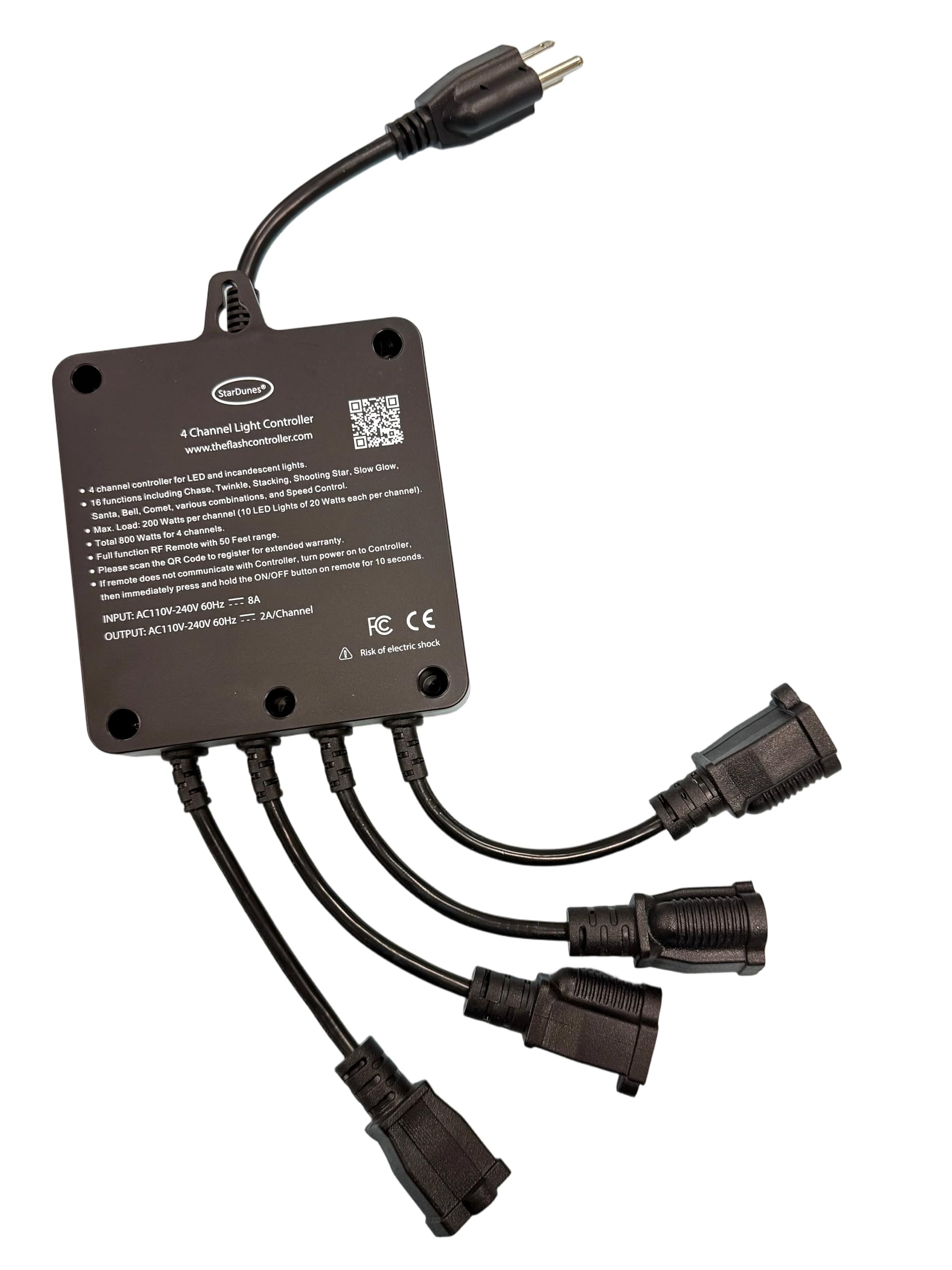 Snapklik.com : 4 Channel Light Controller For Holiday Lights, Christmas  Lights, Outdoor Decorations. Create Dazzling Light Displays, image size:1920x2560