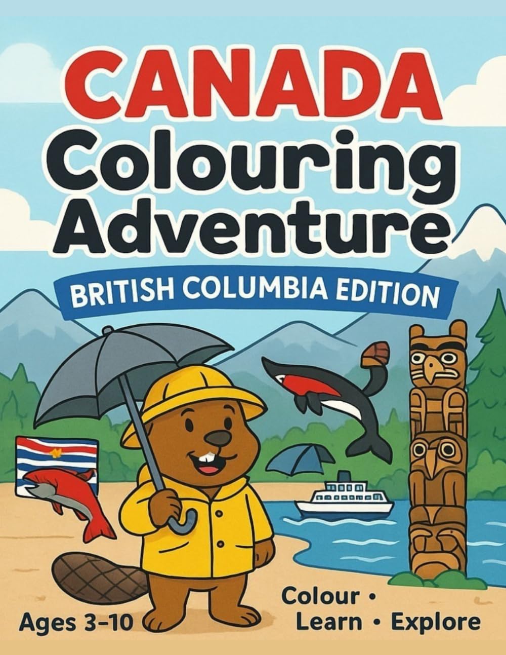 British Columbia Colouring Adventure: Colour • Learn • Explore (Canada Colouring Adventure Children’s Series)