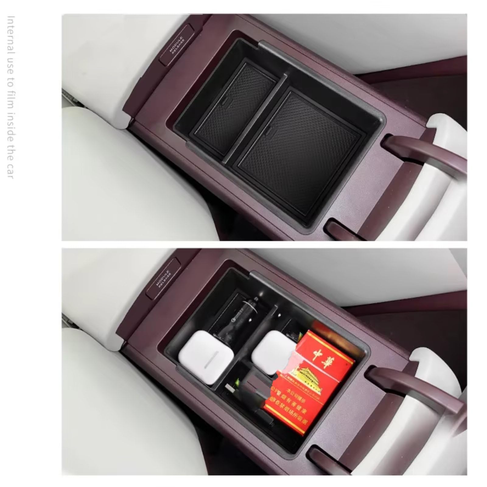 Cajas De Almacenamiento Compatible Con Zeekr 2023 1 Uds Caja De Almacenamiento Con Reposabrazos Central Consola Central Organizador De Almacenamiento Bandeja Contenedor Accesorios Interiores Del