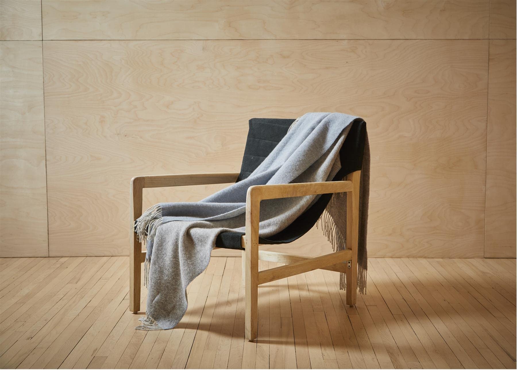 100% Pure New Wool Dartmoor Throw Blanket Made In Wales Blue from B&Q