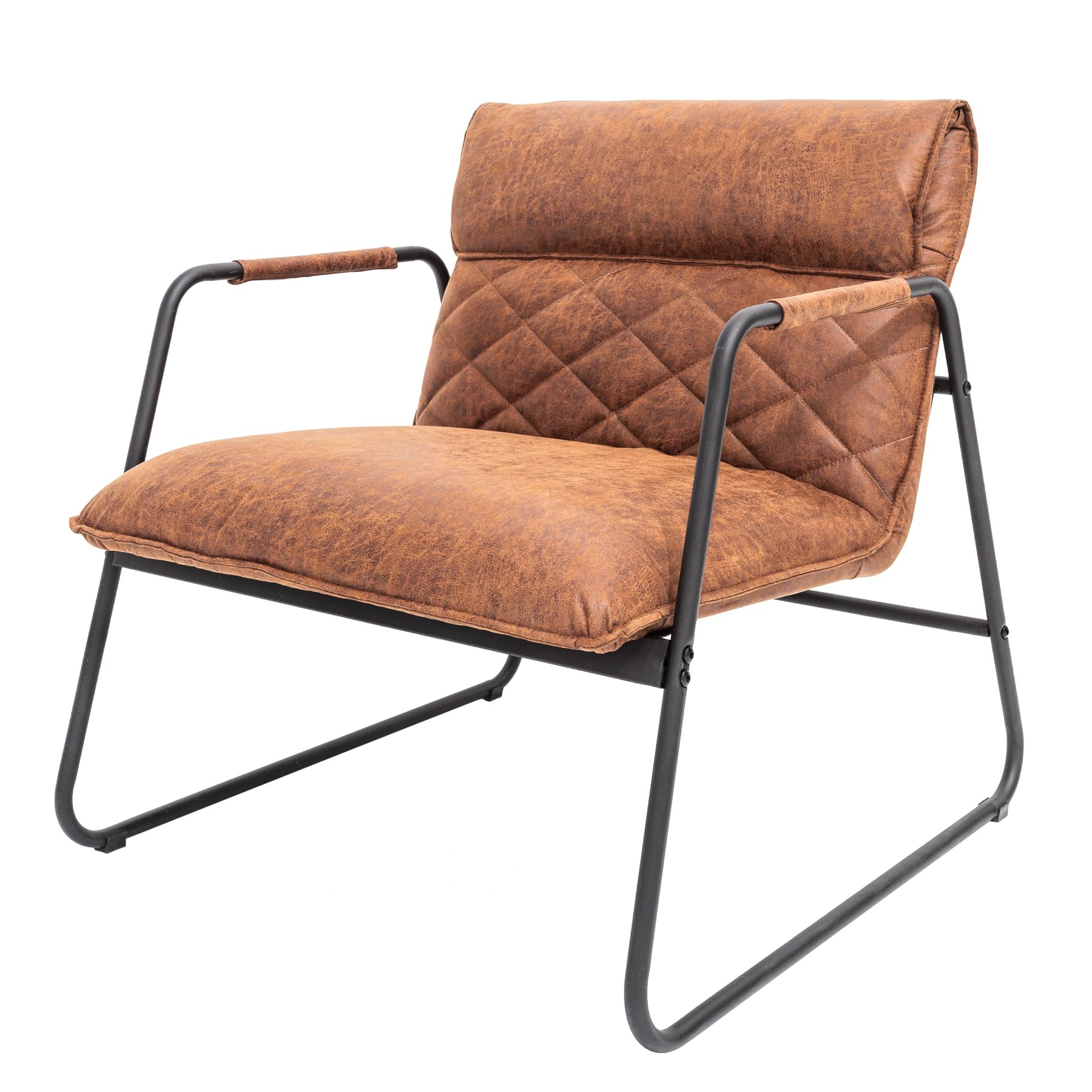 invicta INTERIOR Retro Lounge Sessel Mustang Lounger antik Hellbraun Esszimmersessel Stuhl Besucherstuhl